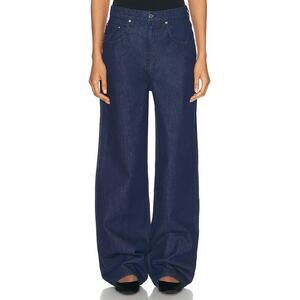 GRLFRND Enya Dropped Crotch Jeans Franklin Dark‎ Wash Baggy Loose Oversized 25